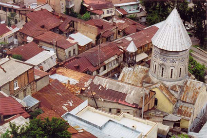  Vue sur la vieille ville de Tbilissi, la capitale.